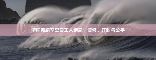 傍晚舞蹈室里白芷大结局：装修、开封与公平