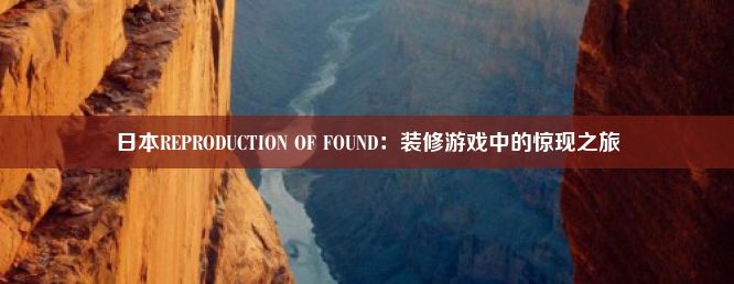 日本REPRODUCTION OF FOUND：装修游戏中的惊现之旅