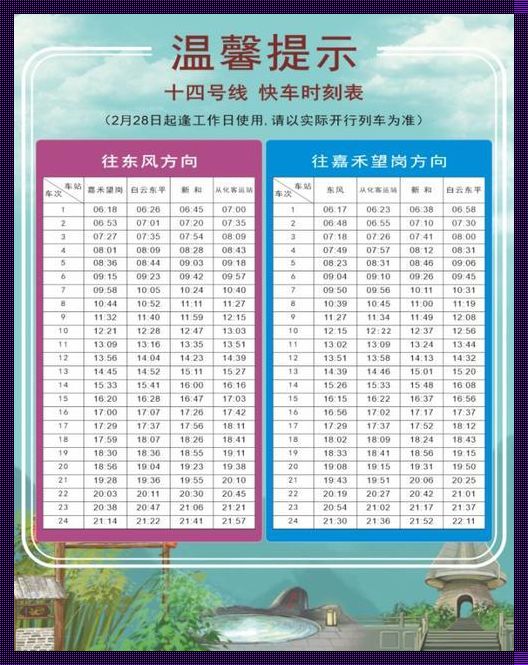 广州地铁14号线时间表