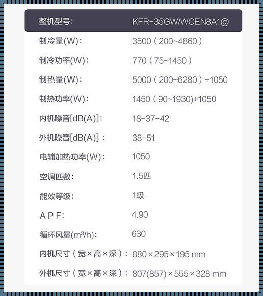 空调制冷量3500w是什么意思