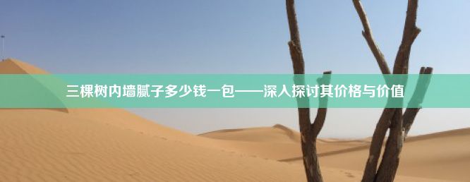 三棵树内墙腻子多少钱一包——深入探讨其价格与价值