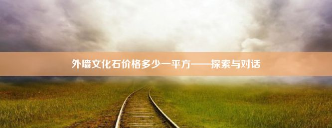 外墙文化石价格多少一平方——探索与对话