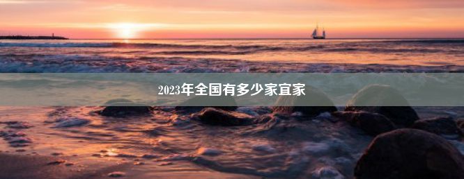 2023年全国有多少家宜家