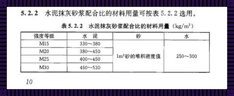 铺楼板的水泥砂浆比例是多少