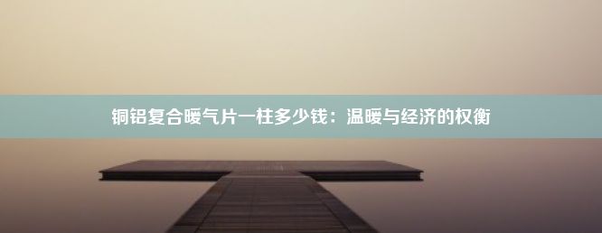 铜铝复合暖气片一柱多少钱：温暖与经济的权衡