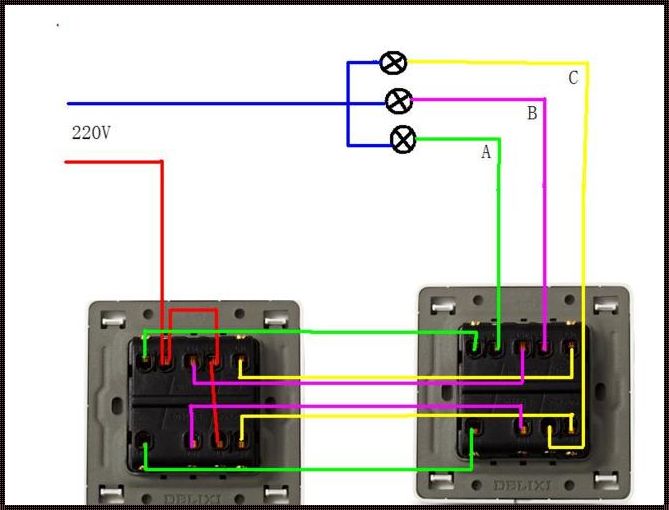 三层楼梯灯双控开关接线图解析与火爆探讨