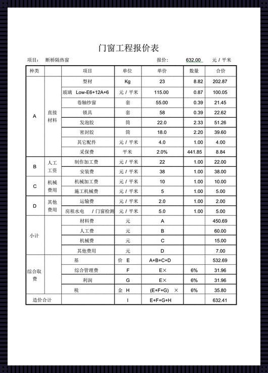 门窗玻璃价格表：了解市场行情，合理选择