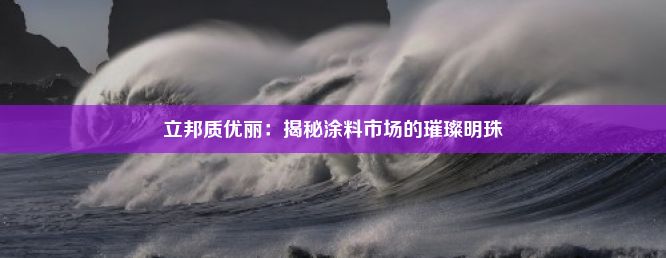 立邦质优丽：揭秘涂料市场的璀璨明珠