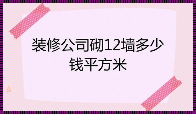 切12墙每平方多少钱：成本与功能解析