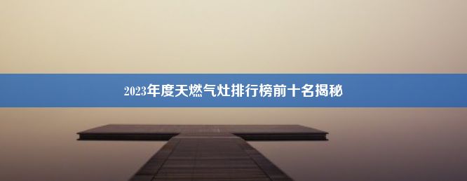 2023年度天燃气灶排行榜前十名揭秘