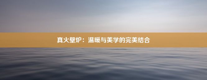 真火壁炉：温暖与美学的完美结合