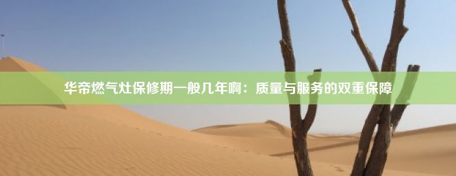 华帝燃气灶保修期一般几年啊：质量与服务的双重保障