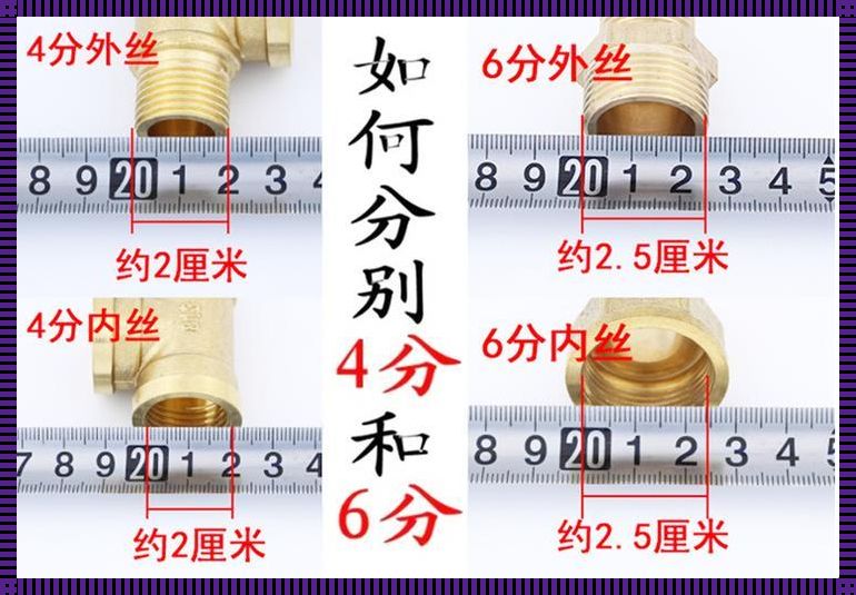 4分口和6分口：揭秘内径与外径之谜