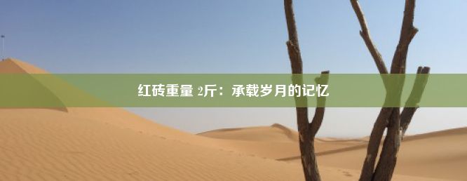 红砖重量 2斤：承载岁月的记忆