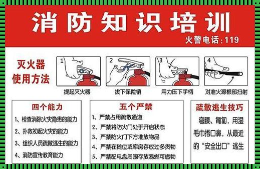 干粉灭火器4步使用方法