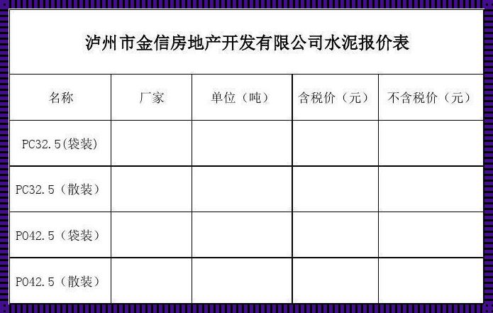 阜阳混凝土信息价格表：探索与心得