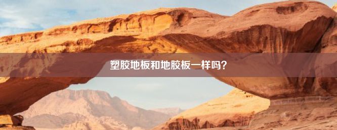 塑胶地板和地胶板一样吗？