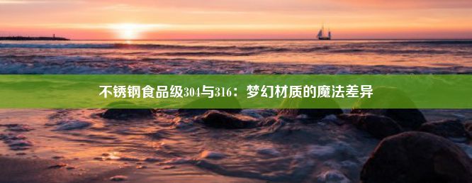 不锈钢食品级304与316：梦幻材质的魔法差异