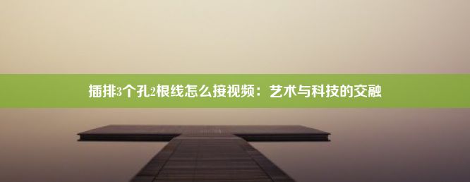 插排3个孔2根线怎么接视频：艺术与科技的交融