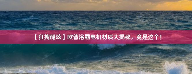 【狂拽酷炫】欧普浴霸电机材质大揭秘，竟是这个！