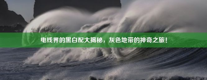 电线界的黑白配大揭秘，灰色地带的神奇之旅！