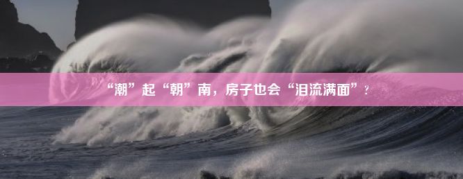 “潮”起“朝”南，房子也会“泪流满面”?