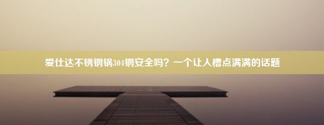 爱仕达不锈钢锅304钢安全吗？一个让人槽点满满的话题