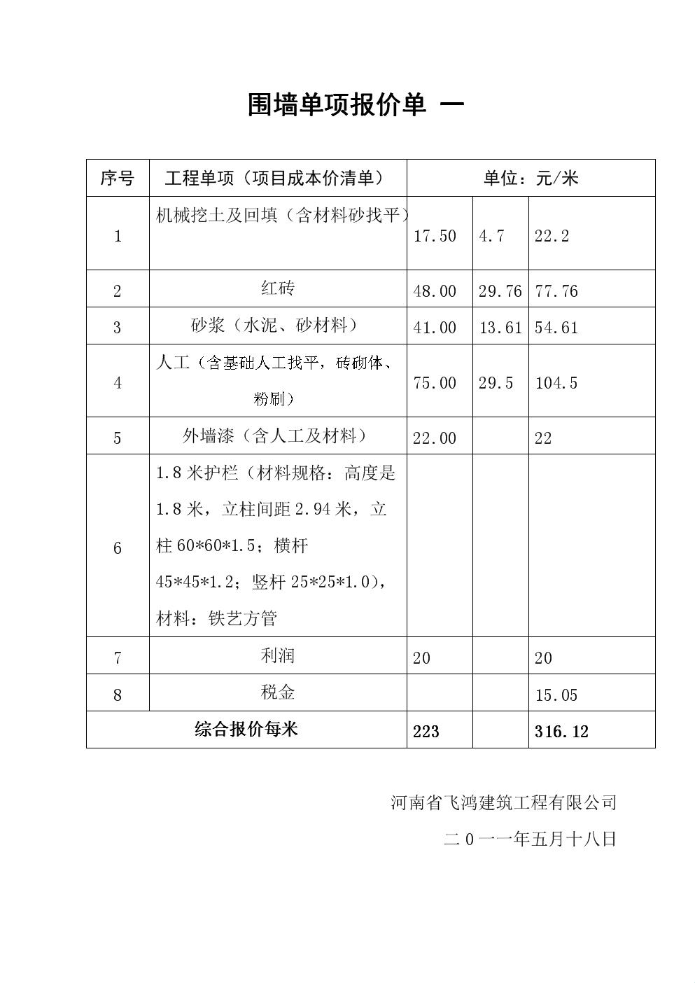 临时施工围墙多少钱一米：一场与货币的愉快邂逅