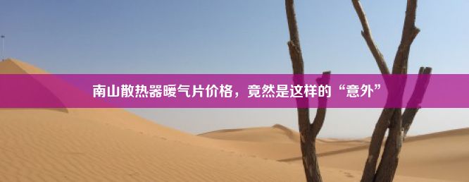  南山散热器暖气片价格，竟然是这样的“意外”