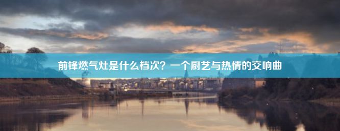 前锋燃气灶是什么档次？一个厨艺与热情的交响曲