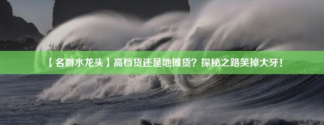 【名爵水龙头】高档货还是地摊货？探秘之路笑掉大牙！