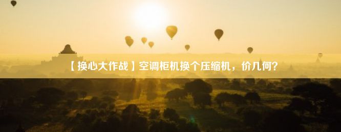 【换心大作战】空调柜机换个压缩机，价几何？