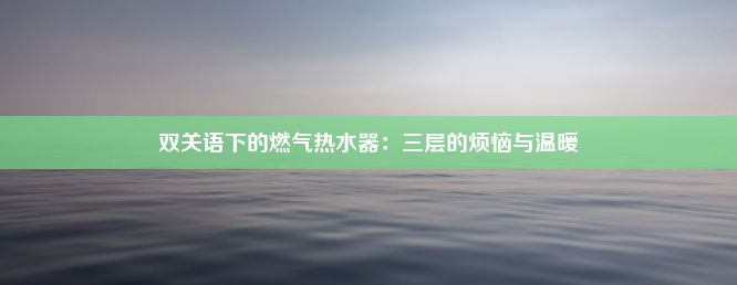 双关语下的燃气热水器：三层的烦恼与温暖