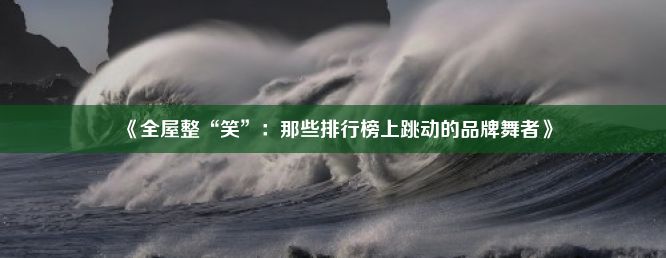 《全屋整“笑”：那些排行榜上跳动的品牌舞者》