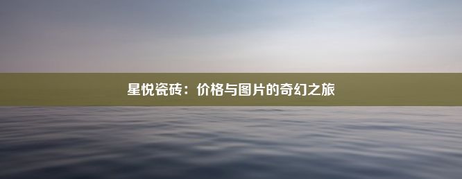 星悦瓷砖：价格与图片的奇幻之旅