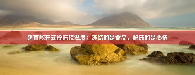 超市敞开式冷冻柜温度：冻结的是食品，解冻的是心情