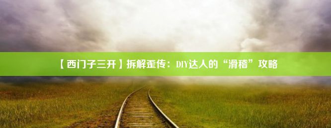 【西门子三开】拆解歪传：DIY达人的“滑稽”攻略