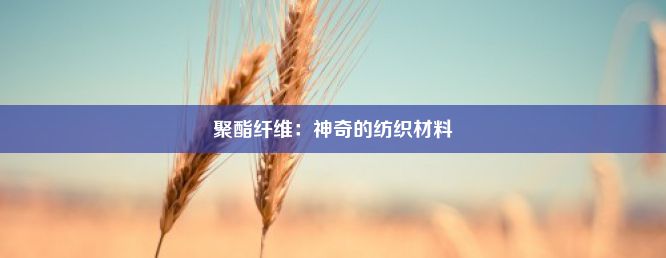 聚酯纤维：神奇的纺织材料