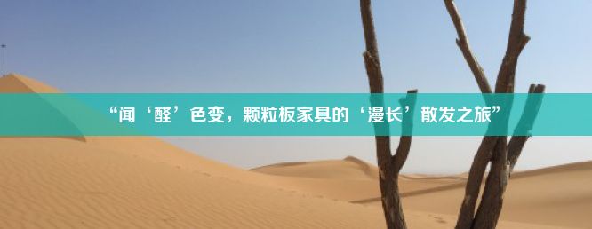 “闻‘醛’色变，颗粒板家具的‘漫长’散发之旅”