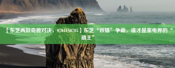 【东芝两款奇趣对决，0704VS0705】东芝“双雄”争霸，谁才是家电界的“萌主”