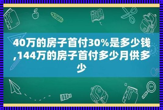 50万首付，月供几何？揭秘购房成本之谜