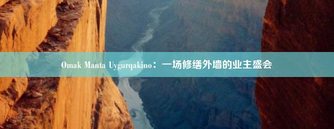 Omak Manta Uygurqakino：一场修缮外墙的业主盛会